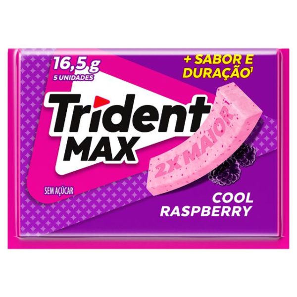 Chiclete Trident Max Raspberry 16,5G