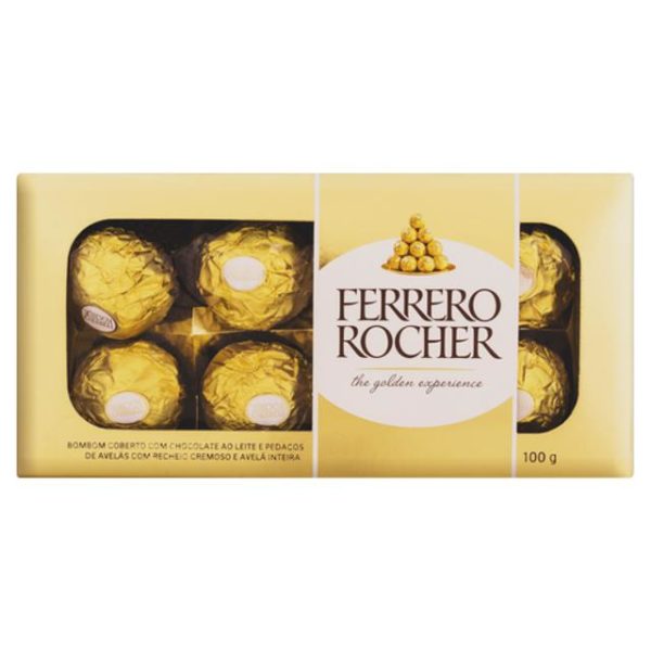 Caixa de Bombom Ferrero Rocher 100G