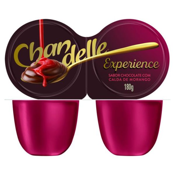 Sobremesa Nestlé Chandelle Chocolate com Calda de Morango 180G