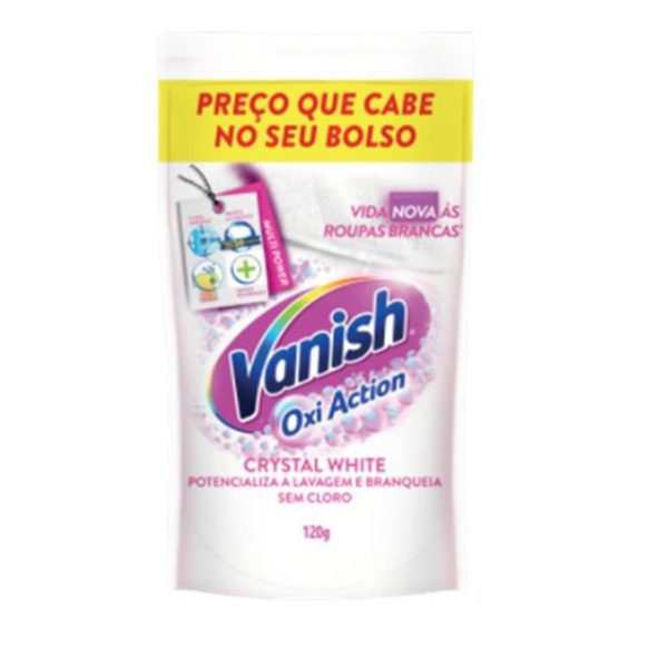 Tira Manchas em Pó Vanish Crystal White 120G