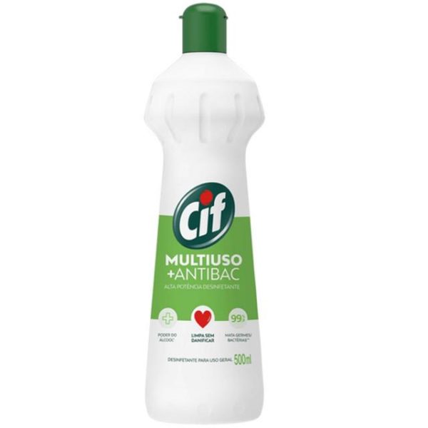 Cif Limpeza Multiuso Antibac Alta Potência Desinfetante 500ML