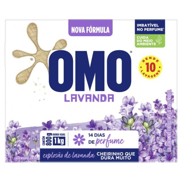 Sabão em Pó Omo Lavanda 800G