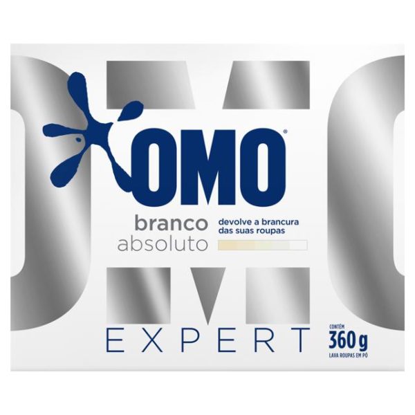 Lava Roupas em Pó Sabão Omo Branco Absoluto 360G