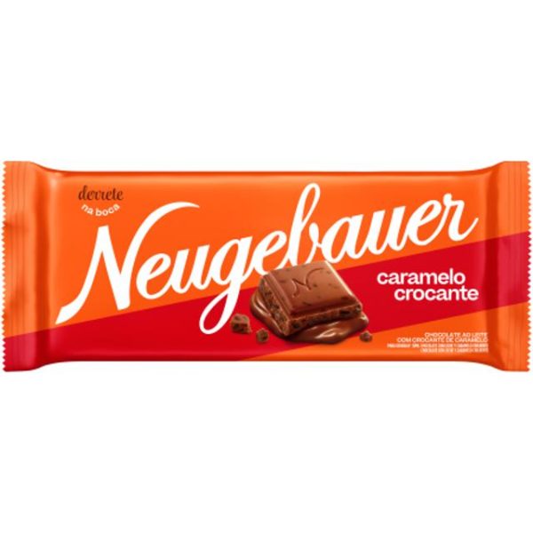 Chocolate ao Leite Neugebaue com Crocante Caramelo 90G