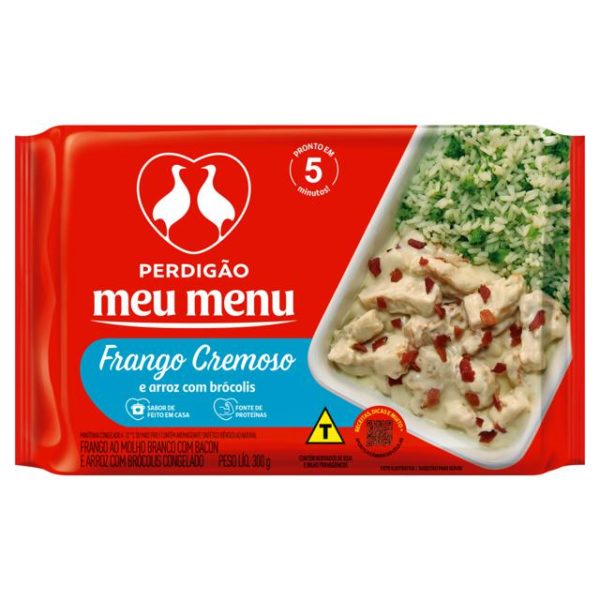 Frango Cremoso e Arroz com Brócolis Meu Menu Perdigão 300G