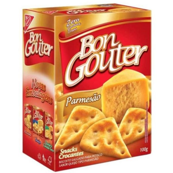 Biscoito Bon Gouter Sabor Queijo Parmesão 100G
