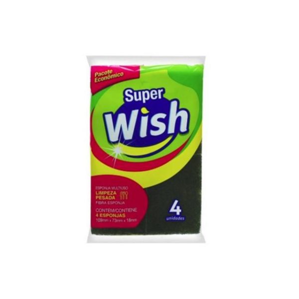 Esponja Multiuso Limpeza Pesada Super Wish