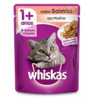 Ração Úmida Whiskas Sachê Sabor Salmão ao Molho 85G