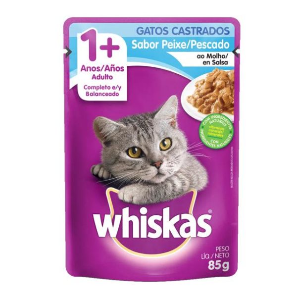 Ração Úmida Whiskas Sachê Cast Peixe 85G