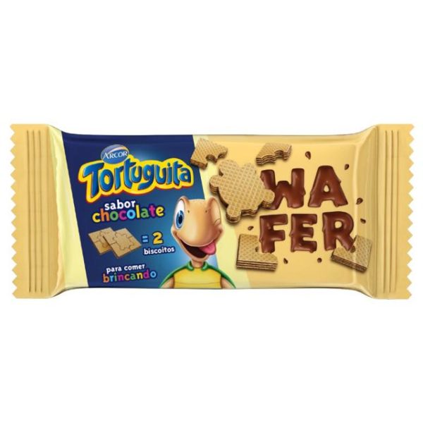 Biscoito Arcor Tortuguita Wafer Chocolate 85G