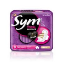 Absorvente Sym Cobertura Suave com Abas 8 Unidades