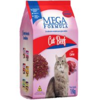 Ração para Gatos Mega Fórmula Sabor Carne 1KG