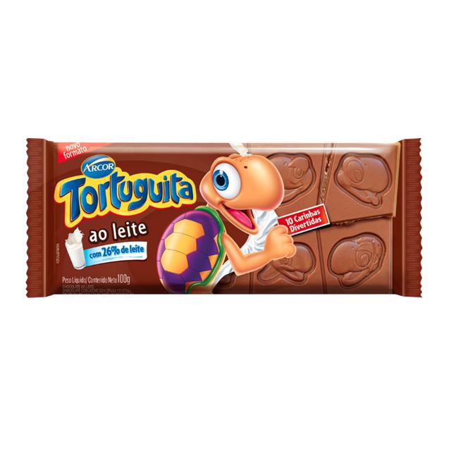 Chocolate Tortuguita Tablete Mais ao Leite 100G – Kiqualy