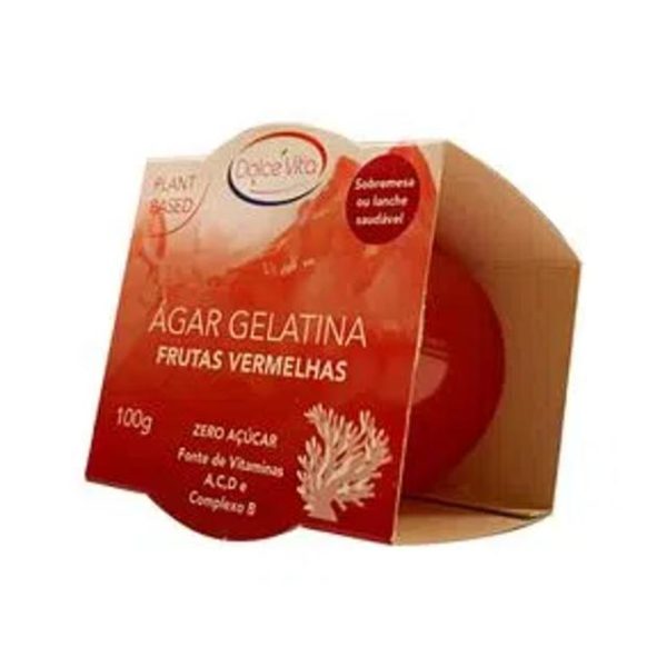 Gelatina Dolce Vita Frutas Vermelhas Zero Açúcar 100G