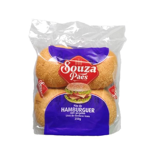 Pão de Hamburguer com Gergelim Souza Pães 250G