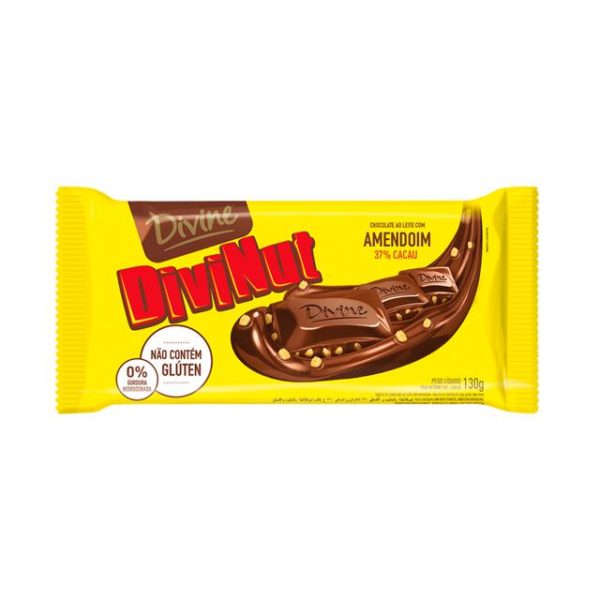 Chocolate Divine Amendoin 90G