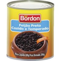 Feijão Preto Bordon Temperado 300G